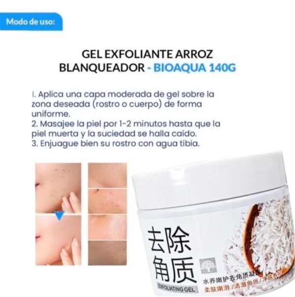 GEL EXFOLIANTE DE ARROZ BIOAQUA