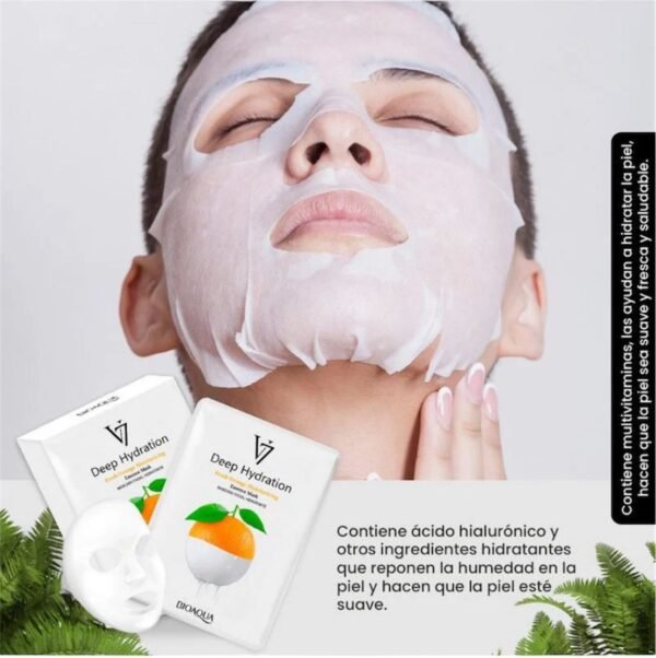 Mascarilla facial hidratante - Naranja