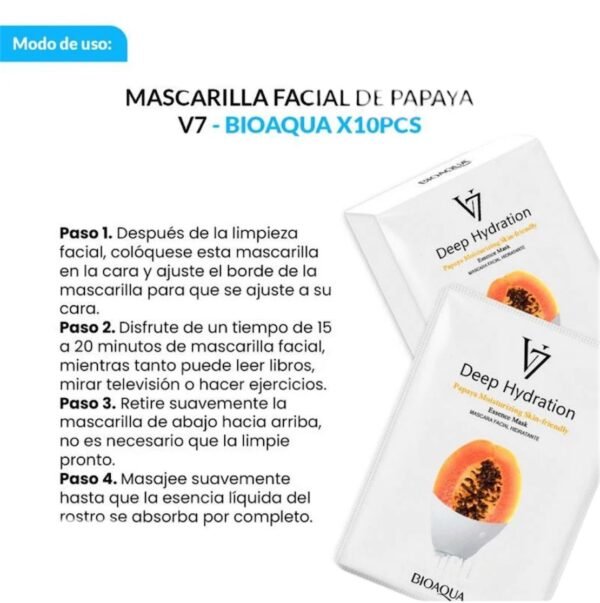 Mascarilla facial hidratante - Papaya