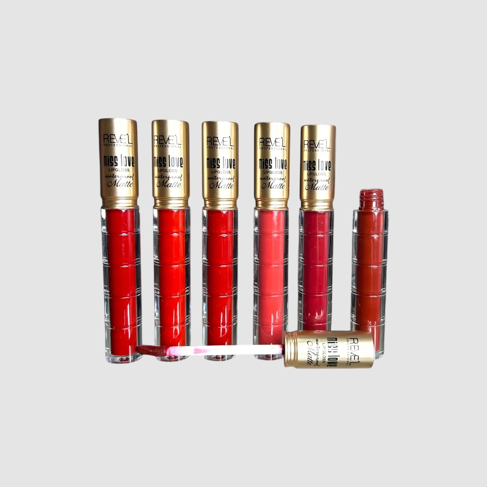 Lipgloss mate Miss Love - Revel