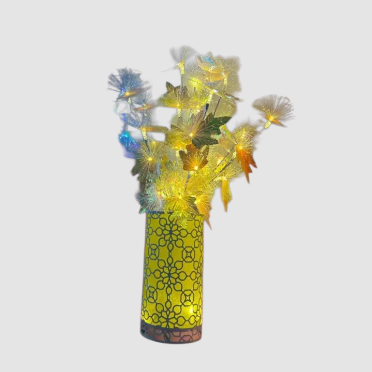 Florero de Hojas LED