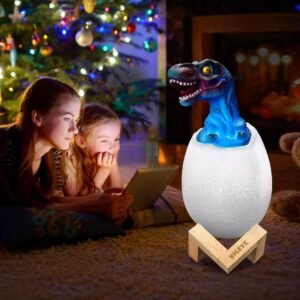 Lampara de dinosaurio 3D multicolor Led