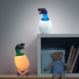 Lampara de dinosaurio 3D multicolor Led