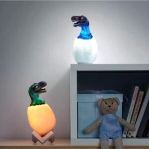 Lampara de dinosaurio 3D multicolor Led