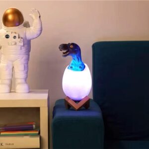 Lampara de dinosaurio 3D multicolor Led