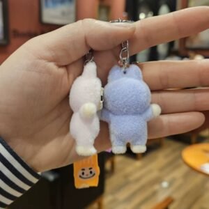 Llavero LA BUBU con relieve de felpa