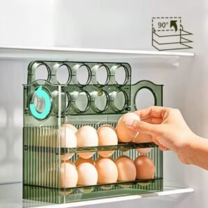 Organizador de acrilico para huevos de 3 niveles