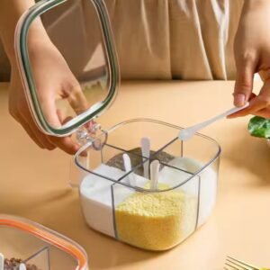 Organizador acrilico condimentero con cucharitas