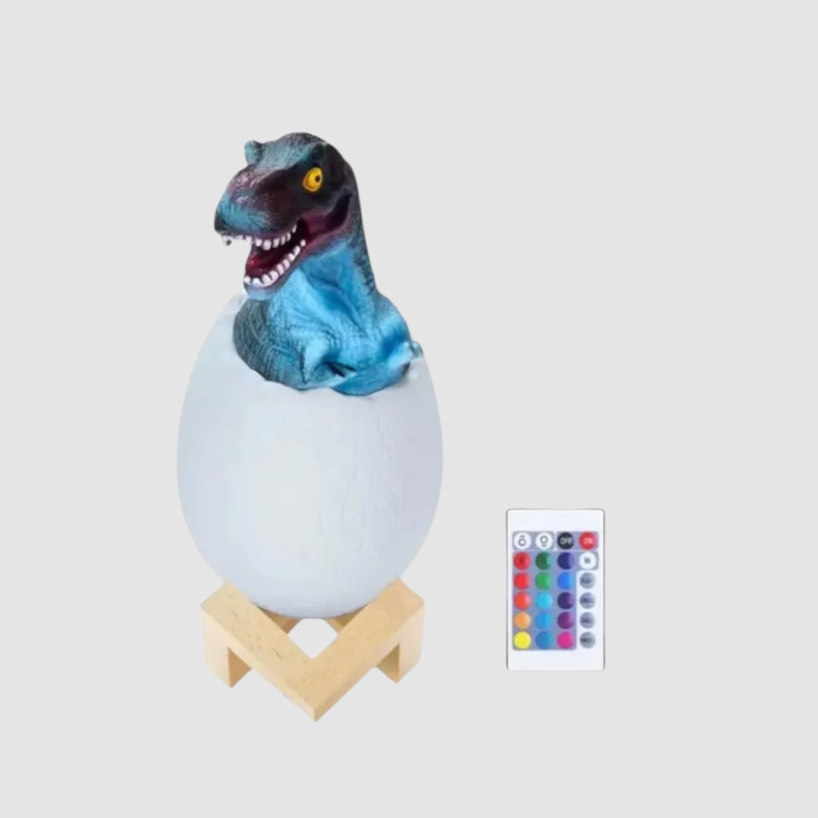 Lampara de Dinosaurio 3D Multicolor Led