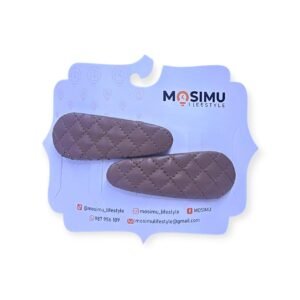 Ganchos clip de cuerina para cabello