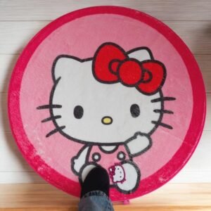 Alfombra de piso para dormitorio Hello Kitty