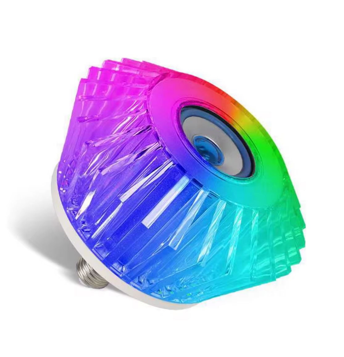 Foco cristal Led multicolor con parlante Bluetooth 36 W