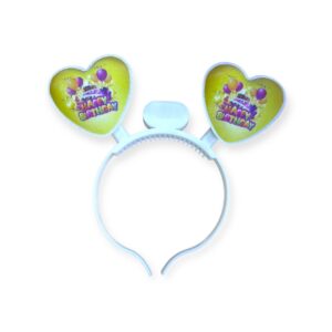 Vincha con luces Led  para cumpleaños