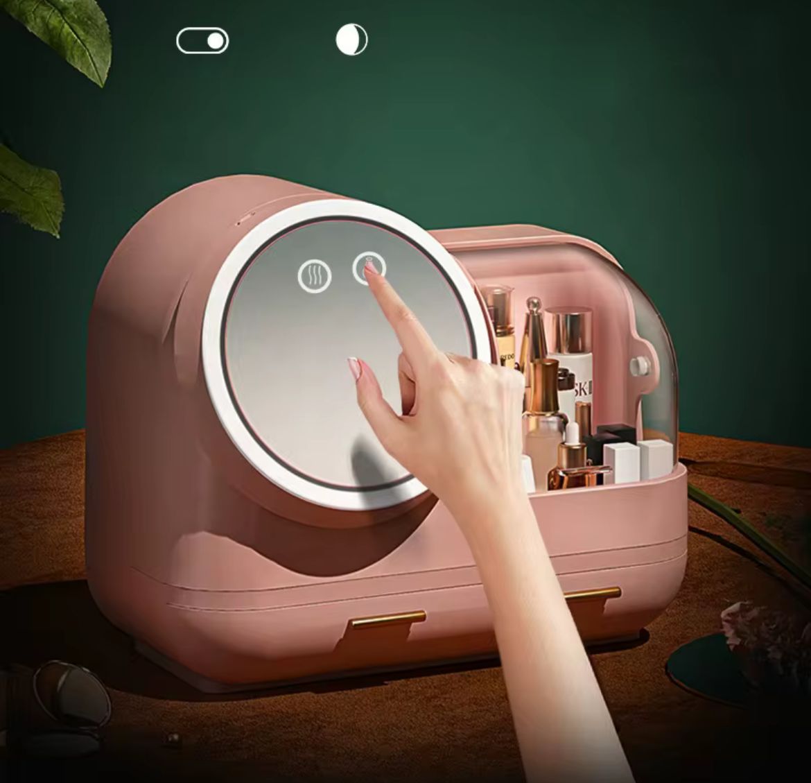 Espejo Led Organizador con Ventilador