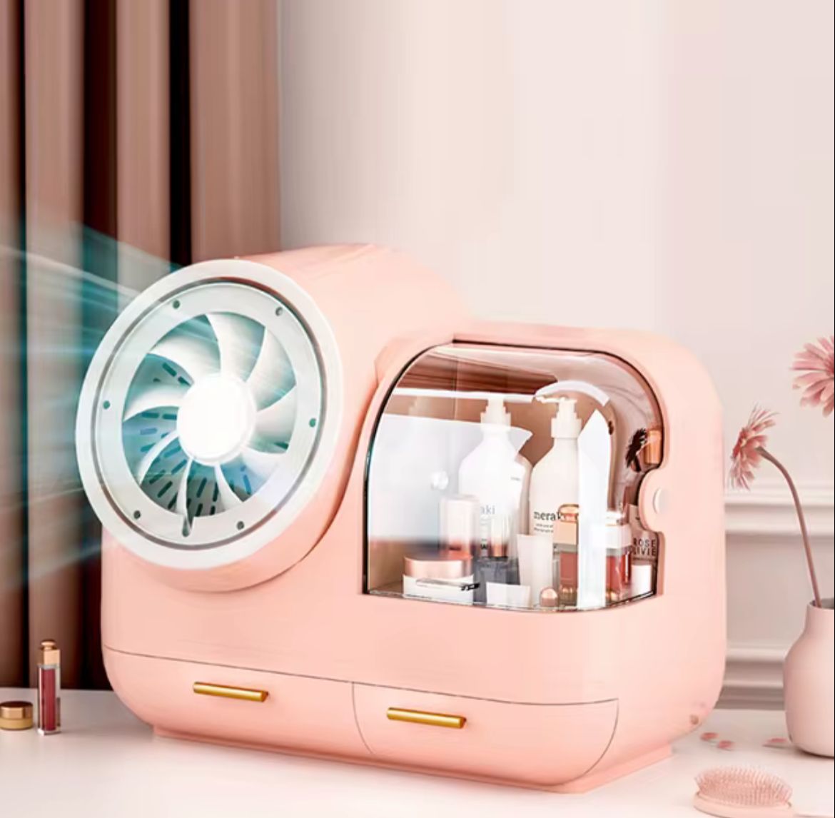 Espejo Led Organizador con Ventilador