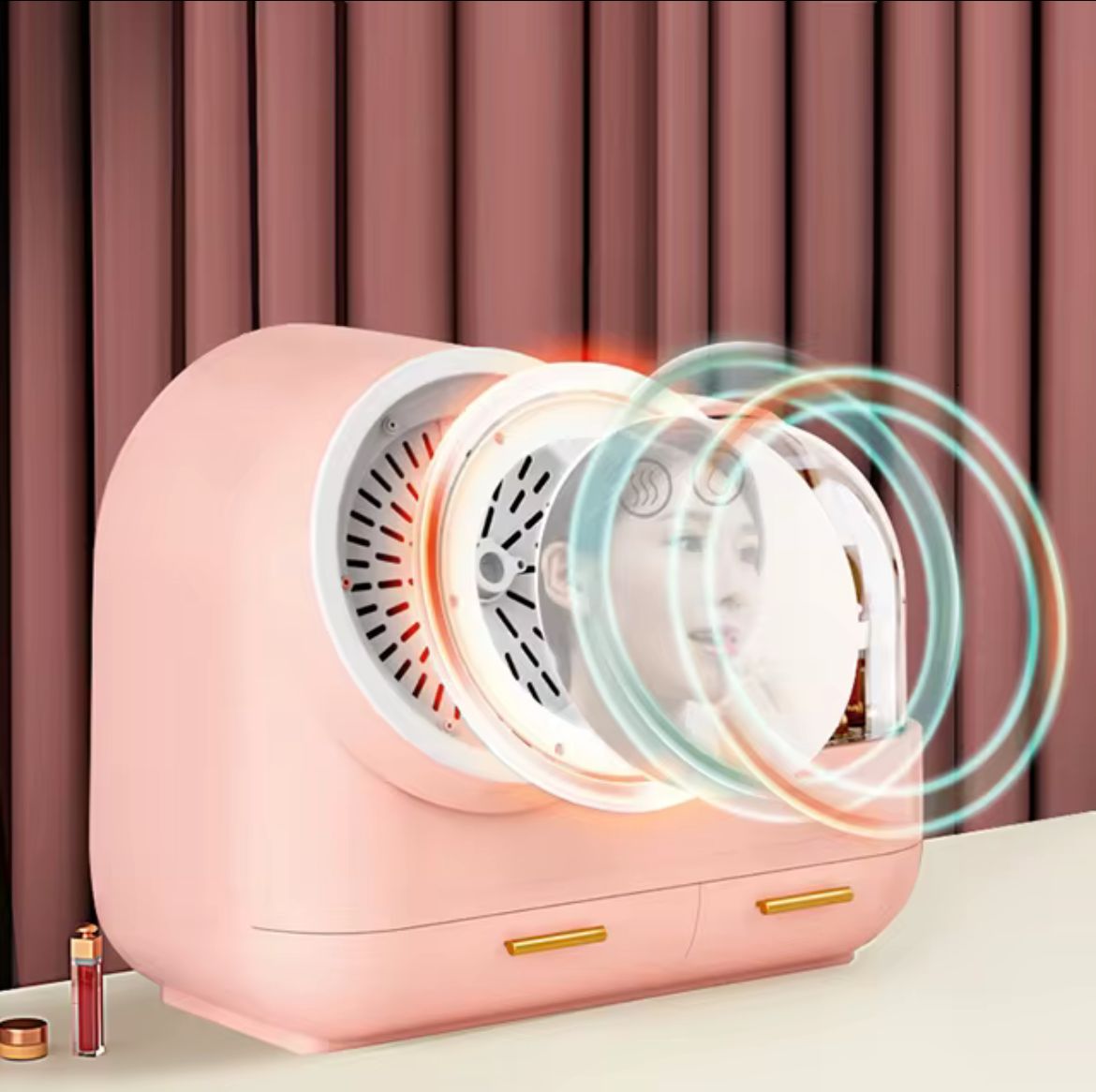 Espejo Led Organizador con Ventilador