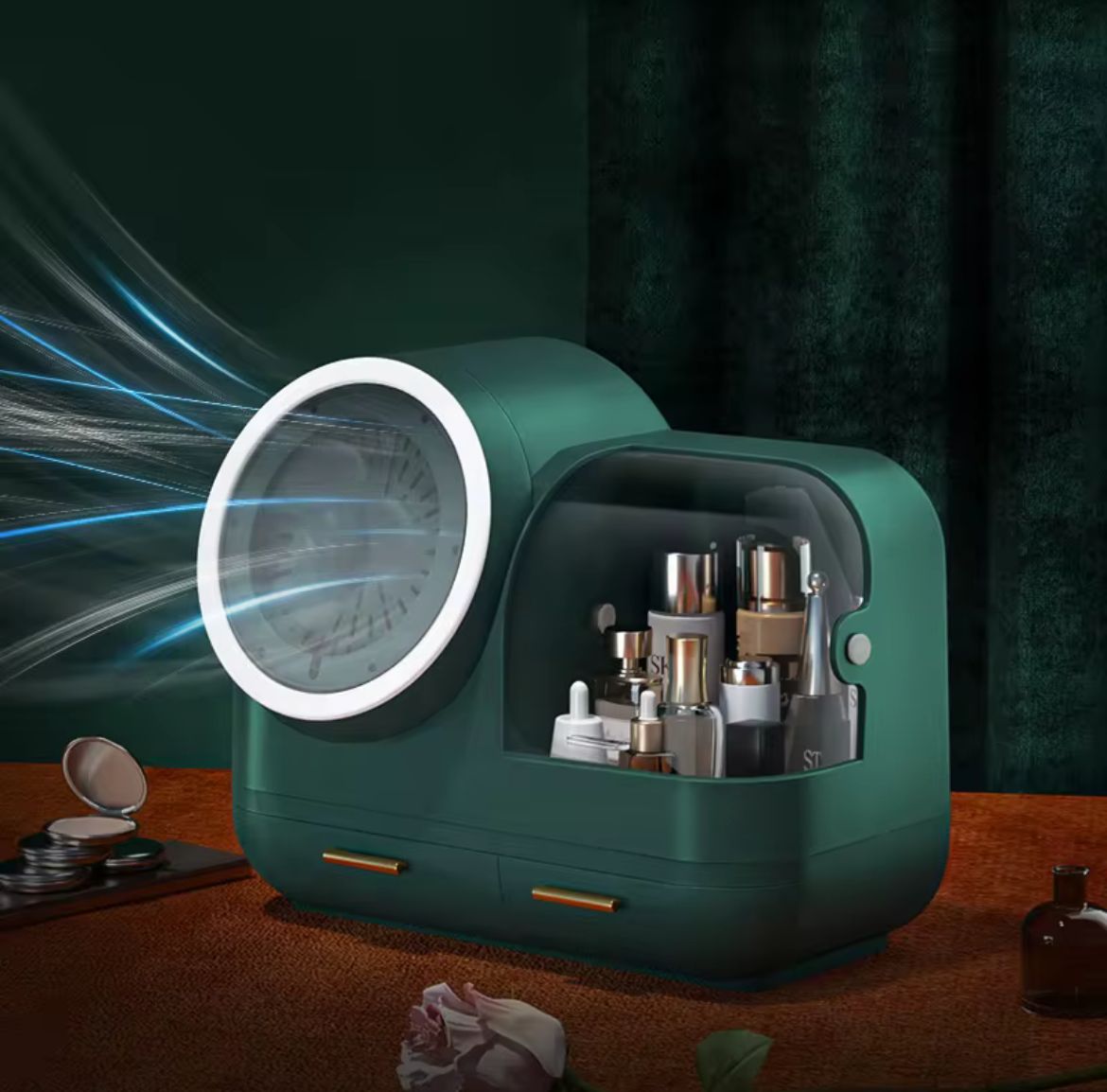 Espejo Led Organizador con Ventilador