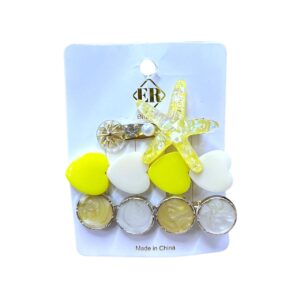 Ganchos de cabello blister de 3