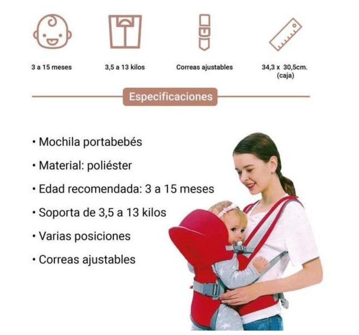 Canguro para bebe - Porta bebe