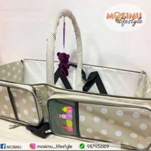 Cama portatil bebe - Pañalera 2 en 1 - Cuna portatil