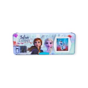 Cartuchera con calculadora y tajador para niños
