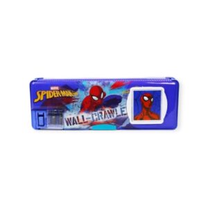 Cartuchera con calculadora y tajador para niños