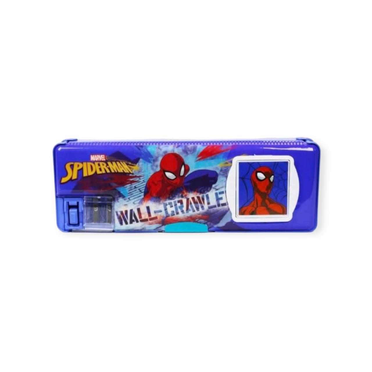 Cartuchera con calculadora y tajador para niños
