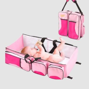 Cama portatil bebe - Pañalera 2 en 1 - Cuna portatil