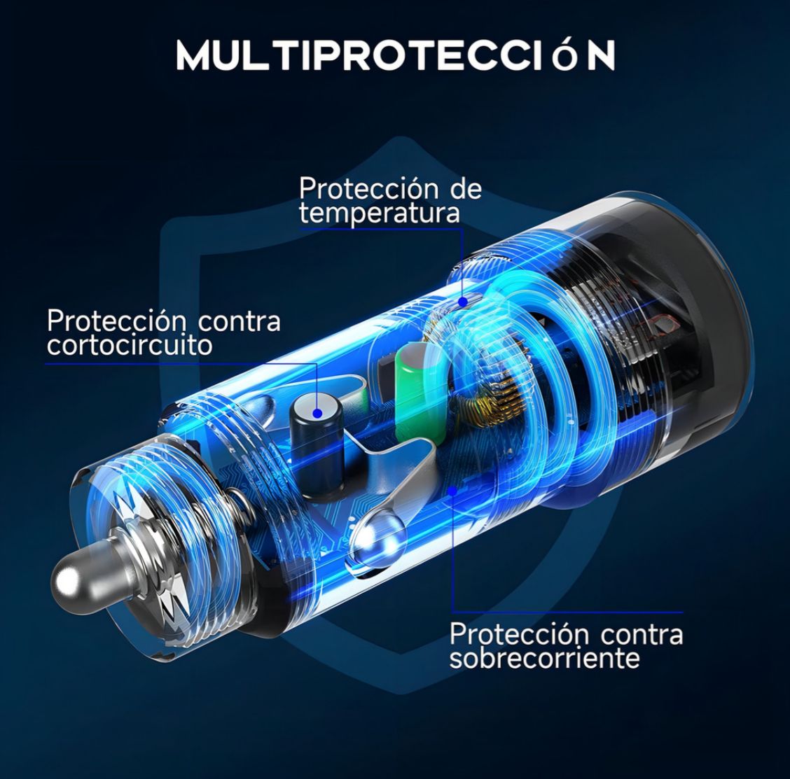Cargador para Auto USB Tipo C