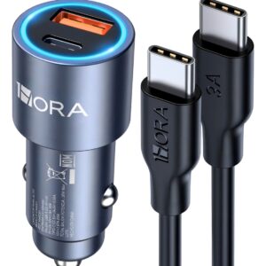 Cargador para auto USB Tipoc C 1 HORA 38W