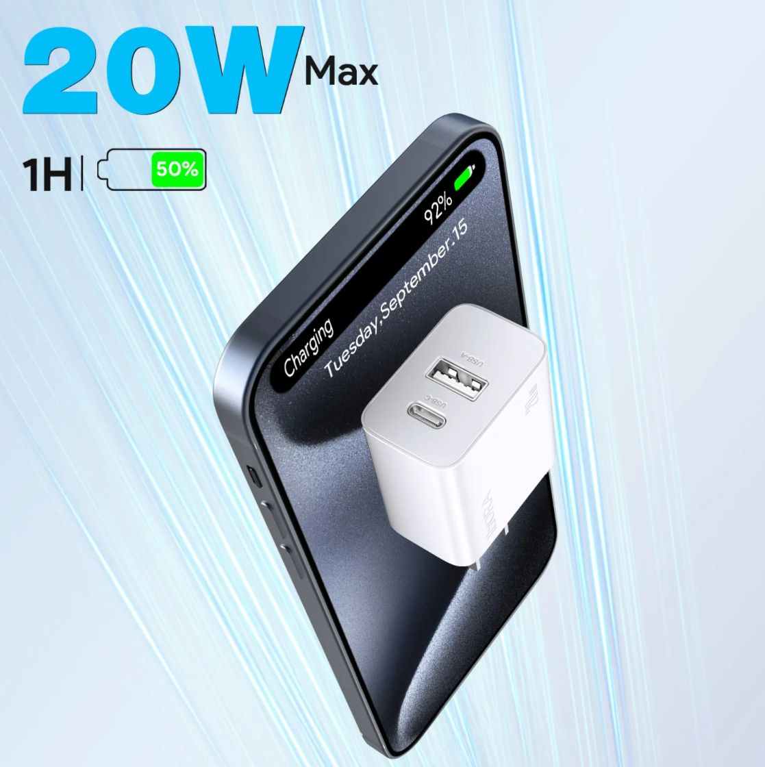 Cubo Cargador Carga Rápida Tipo USB / C 20 w