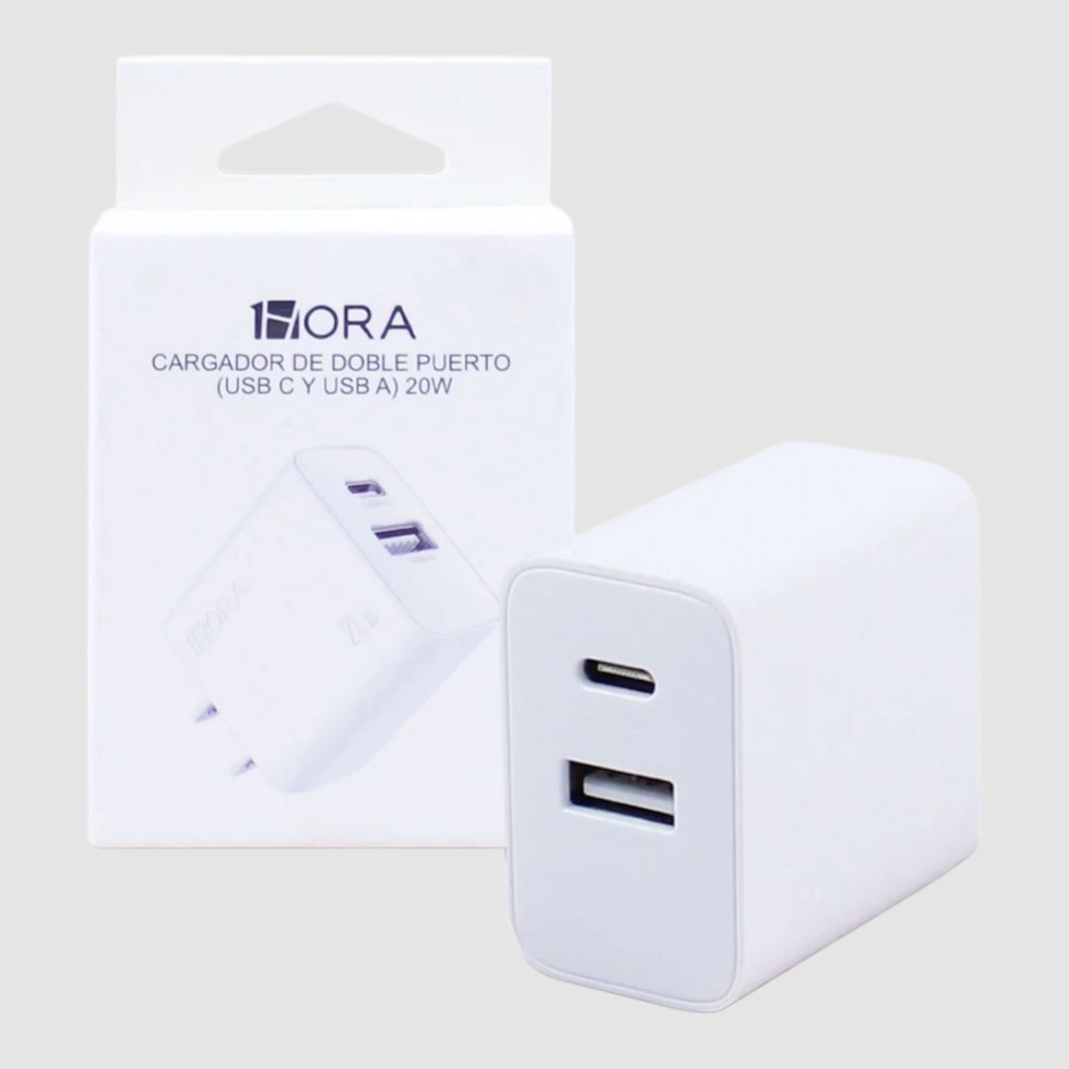 Cubo Cargador Carga Rápida Tipo USB / C 20 w