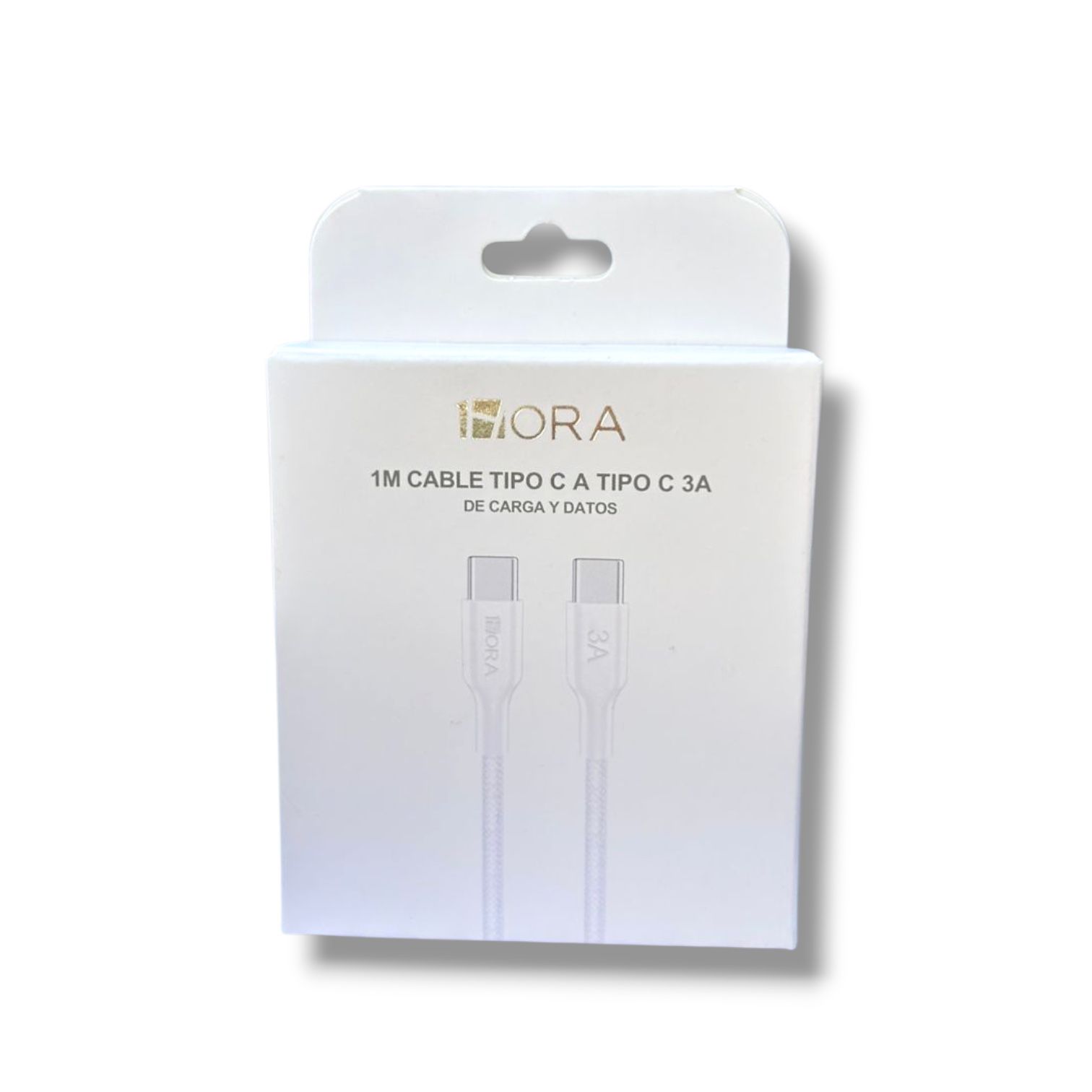 Cable Tipo C a Tipo C de 1 M de Carga y de Datos