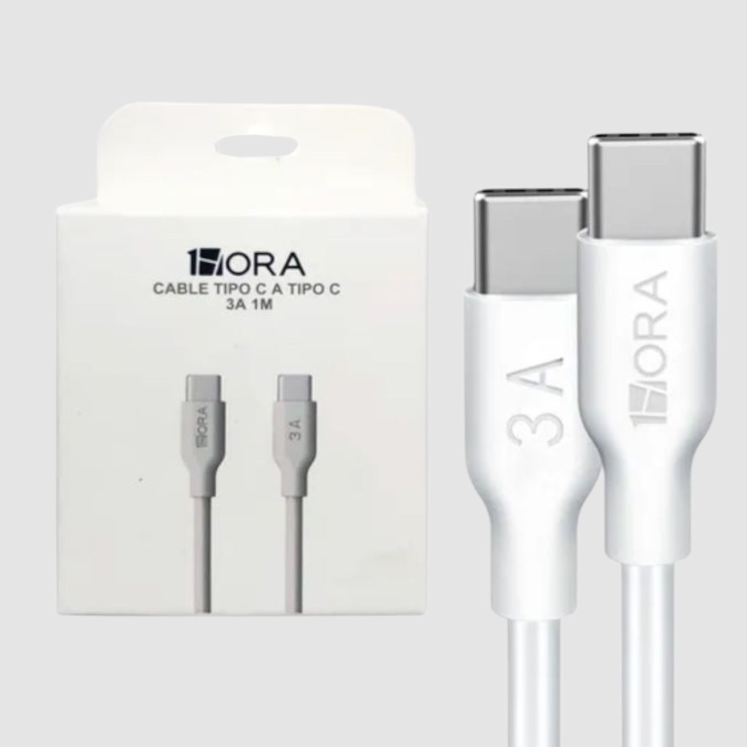 Cable Tipo C a Tipo C de 1 M de Carga y de Datos