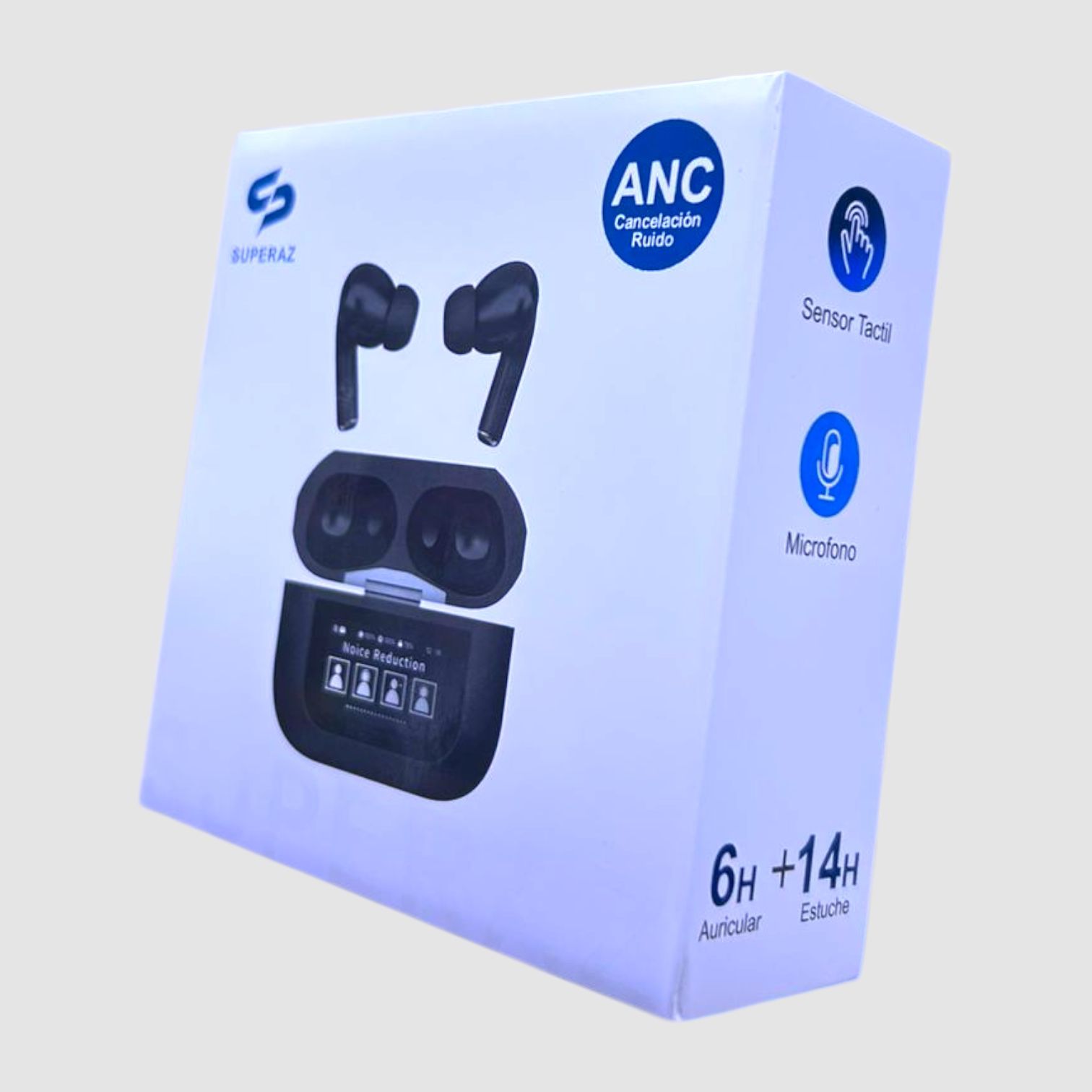 Audifonos Bluetooth con cancelacion de ruido con sensor tactil