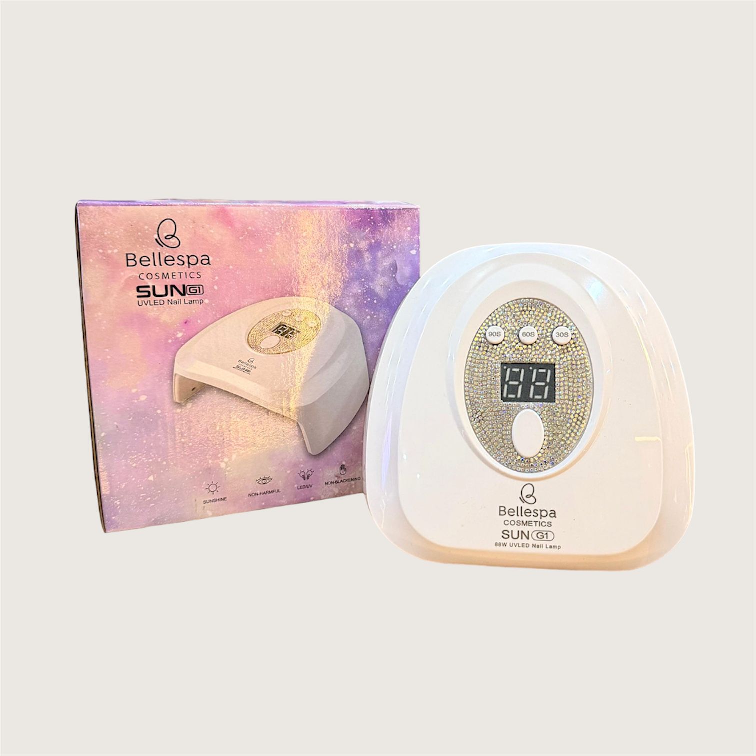 Lampara UV LED para secado de uñas strass