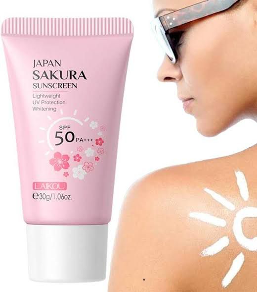 Japan Sakura Bloqueador + SPF 50 PA+++ | Laikou (50 g)