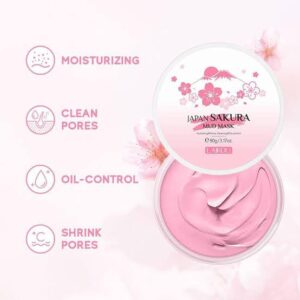 Laikou Japan Sakura Mud Mask | Mascarilla de Lodo Volcánico con Sakura (Efecto Limpieza + Iluminación)