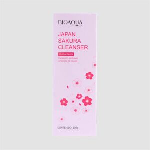 🌸 Bioaqua Japan Sakura Cleanser | Limpiador Facial Suave (100 g)