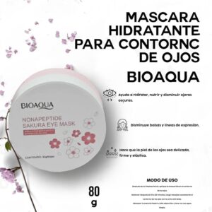 Mascarilla Hidratante de Sakura para Contorno de Ojos (60 Parches – 80 g) Bioaqua