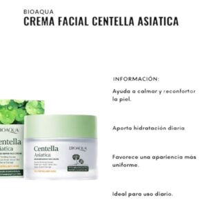 BIOAQUA Crema Facial de Centella Asiática – 50 g