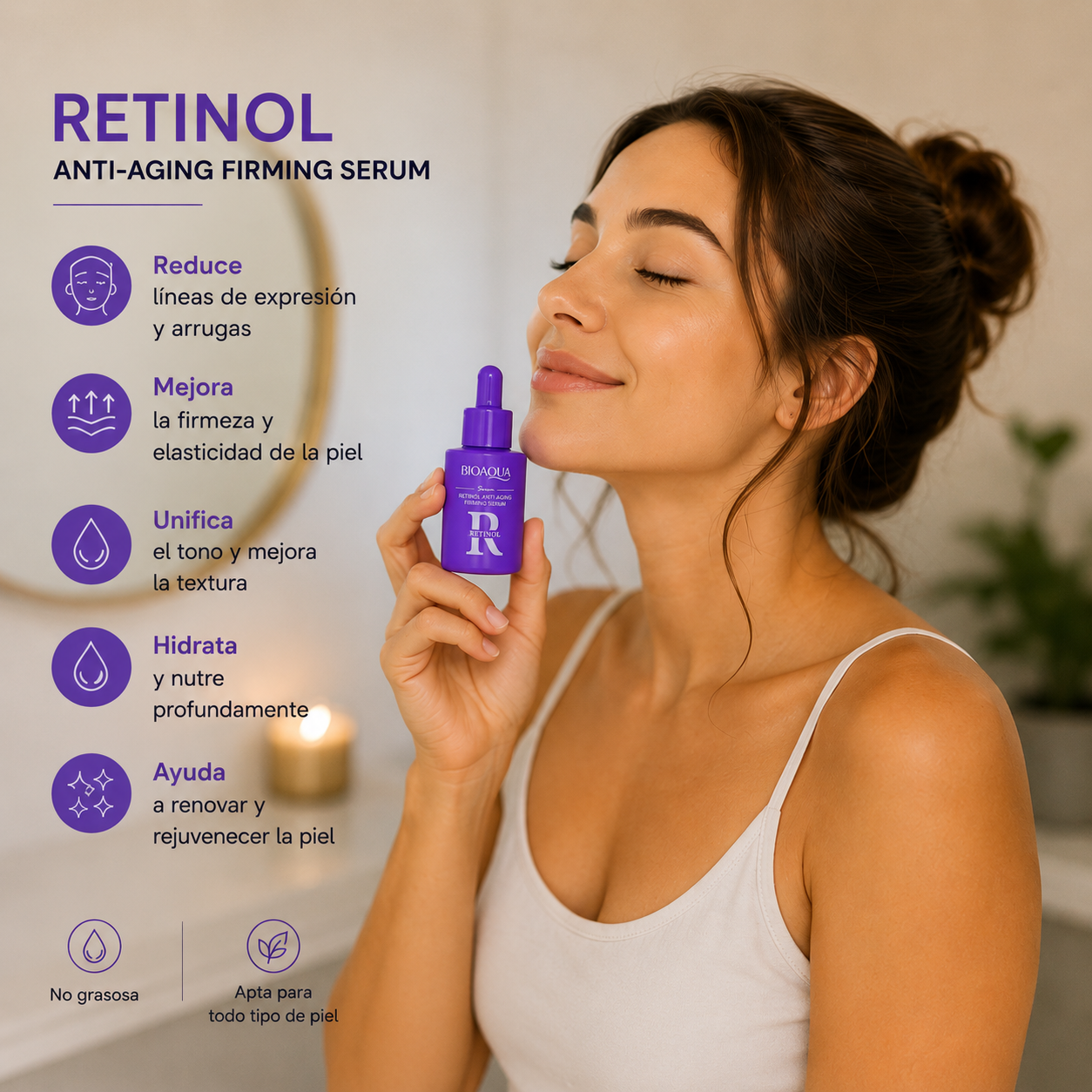 Sérum Facial Bioaqua Retinol Anti-Aging Firming Serum 30 ml