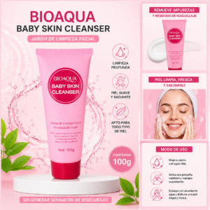 BIOAQUA Baby Skin Cleanser – Limpiador Facial Suave 100 g