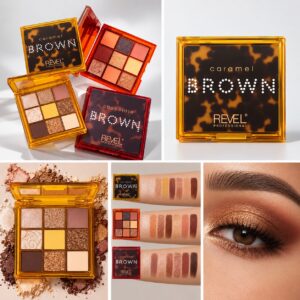 Paleta de sombras Eyeshadow Palette Brown - Revel