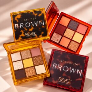 Paleta de sombras Eyeshadow Palette Brown - Revel