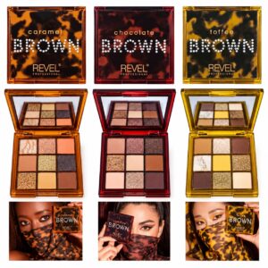 Paleta de sombras Eyeshadow Palette Brown - Revel