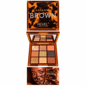 Paleta de sombras Eyeshadow Palette Brown - Revel