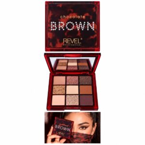 Paleta de sombras Eyeshadow Palette Brown - Revel