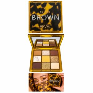 Paleta de sombras Eyeshadow Palette Brown - Revel