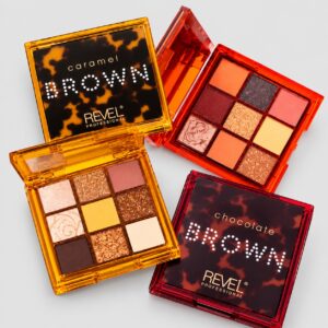 Paleta de sombras Eyeshadow Palette Brown - Revel